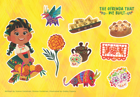 6x4 Sticker Sheet, set of 3- The Ofrenda That We Built