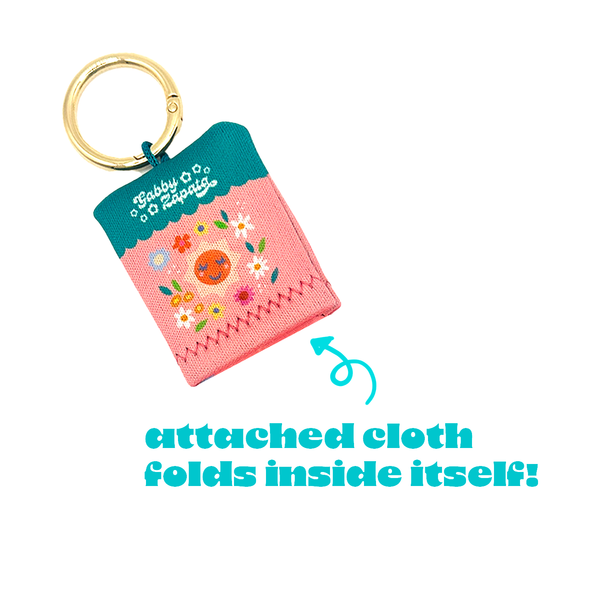 Glass polishing cloth- keychain