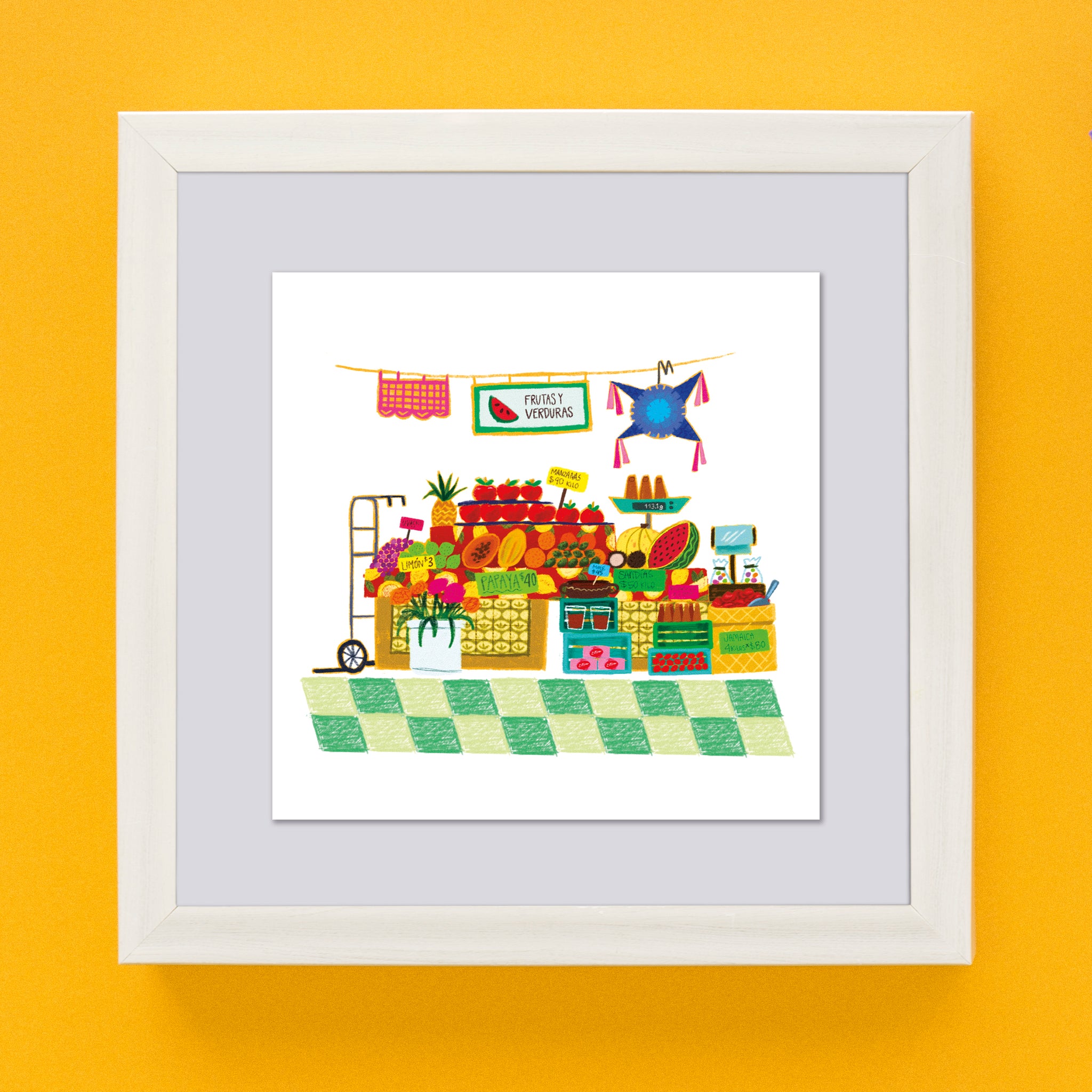 Mini Postcard Print 4x4- Mercado