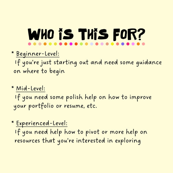 1:1 Mentorship session with me!