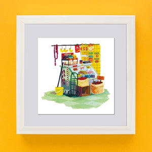 Mini Postcard Print 4x4- Carniceria