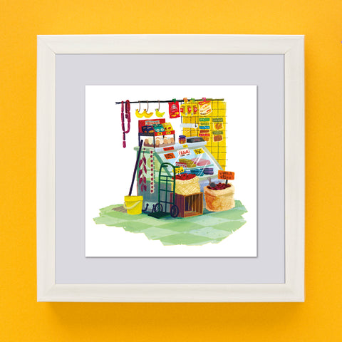 Mini Postcard Print 4x4- Carniceria