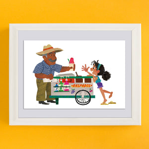 Mini Postcard Print 4x6- Raspados Print
