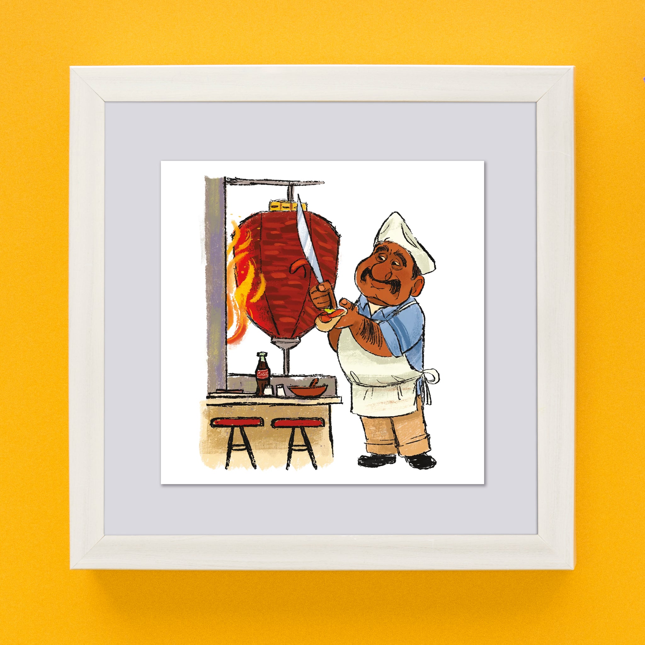 Mini Postcard Print 4x6- Taquero